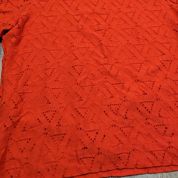 Marc New York Andrew Marc Burnt Orange Top - Picture 3 of 9